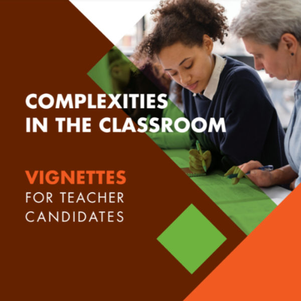 Introductory graphic showing a student and a teacher